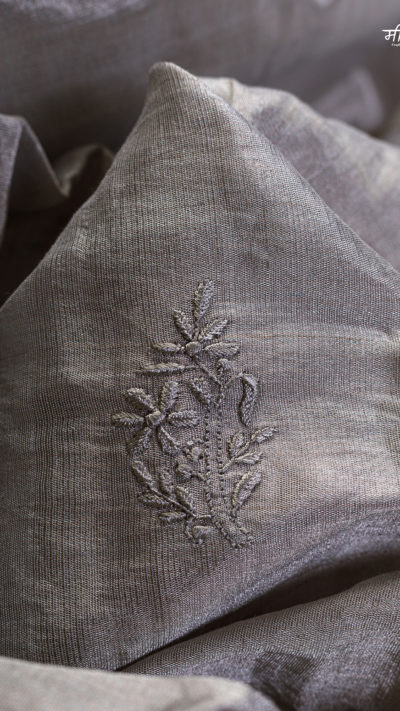 Chandramukhi Flower Zari Silk Dupatta