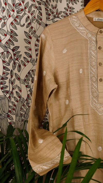 Shahi Paan Tussar Silk Kurta